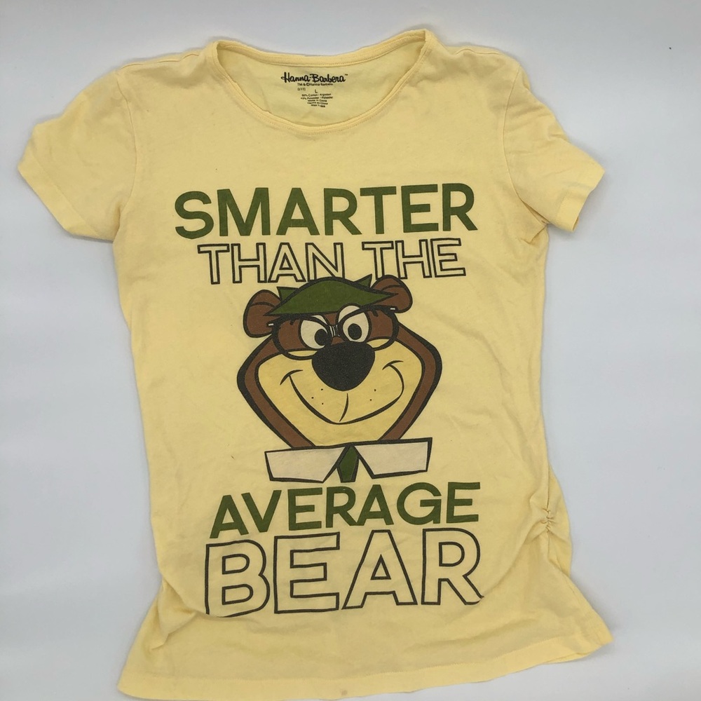 Hanna Barbera yellow Yogi Bear T-shirt L
